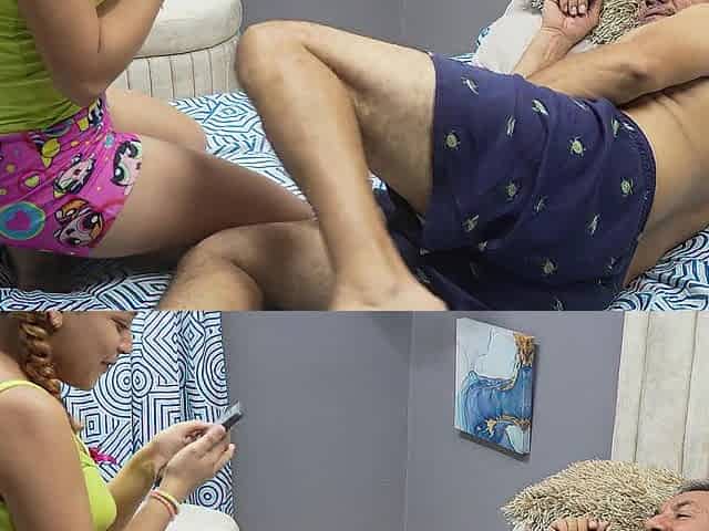 It makes me to watch my stepdad masturbating. Part 1. I desire u to suck my boobs