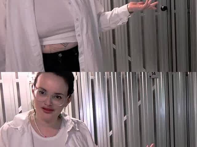 German neighbor with glasses does blowjob at stranger