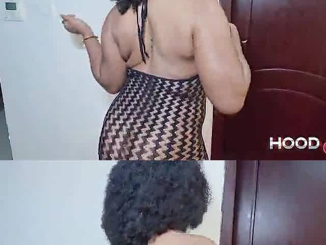 Glamorous large booty Titi chick shared by 3 lewd BBCs.