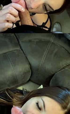 POVLife Sexy brunette Katie King POV blowjob sex