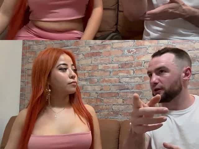 Behind the Scenes with Beautiful Redhead, Celeste Alba, and Andres Acosta