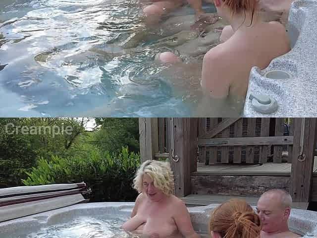 Hot Tub Foursome with Katt Noir and Lily Kink