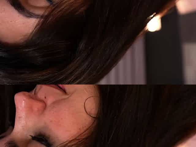 Teen Brunettes Suck a Big Cock