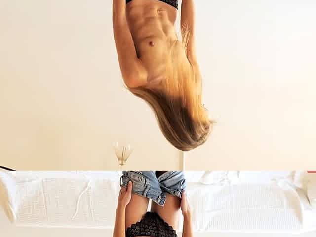 Amateur blonde teen dances before hardcore sex