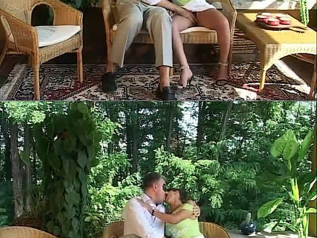Aged shlong in hot vagina in the garden...cum on vagina