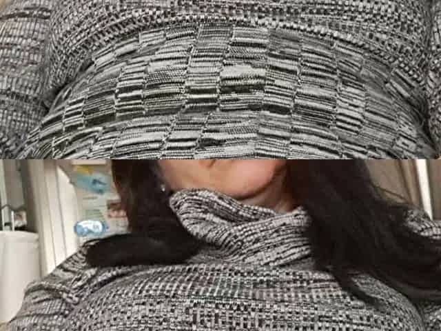 Looking Under the Dress, the Hairy Pussy Is Wet