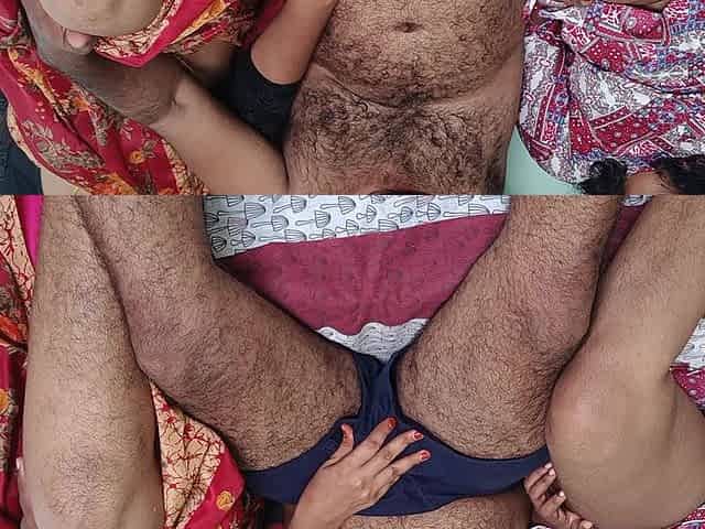 New Married Couples Enjoying Hot Threesome