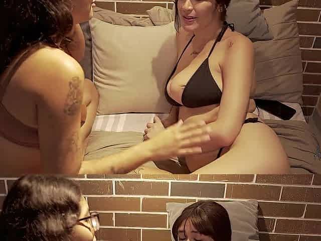 My step sis invites me to stay with her and I endeed up banging her mexican gf!