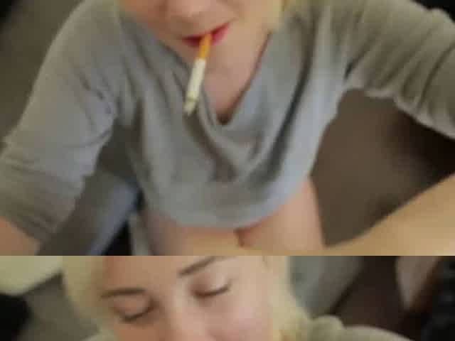 Smoking Blowjob Facial Break With Misha