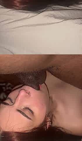 NICE-LOOKING TEEN SUCKS BBC AFTER PARTYING