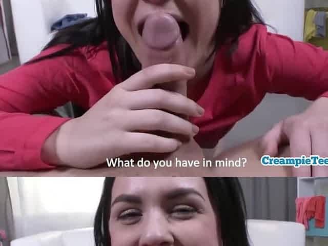 Teen 18+ Gets Filled With Spunk With Booty Licious