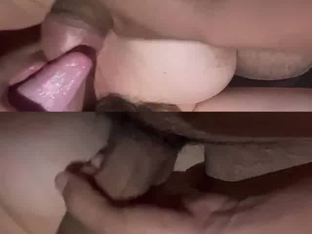 Mi Stepson Masturbates in My Mouth While Watching a Porn Movie and Gives Me His Cum on My Tongue