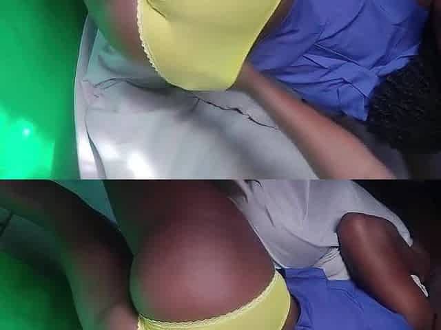 Black mother I'd like to fuck squirts twice on the sofa (Trailer)