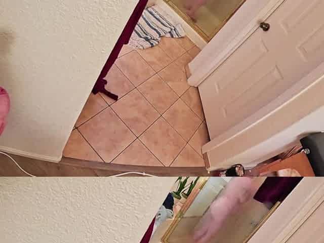 Watching Stepmom in the Shower Stepson Gets Lucky