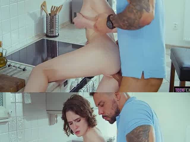 Russian Cutie Darcy Dark Fucked In The Kitchen