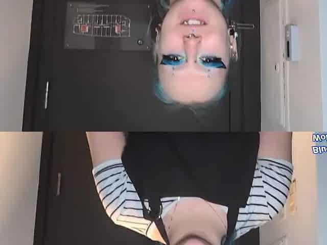 Kinky Goth Barista Gal Satisfies The Customer With Her Throat - POV Roleplay with Blue Starr