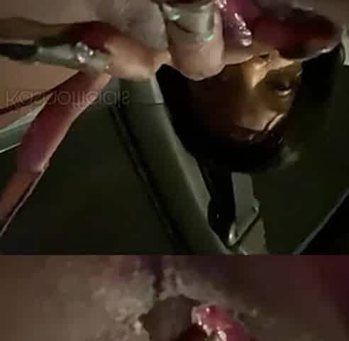 Quick cum after the club before going inside