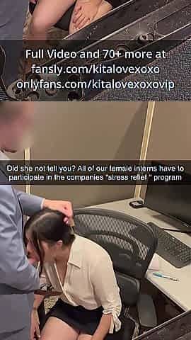 Oriental Girlfriend becomes Free Use Office Stress release floozy