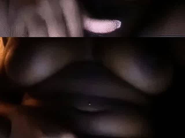 Busty black girl masturbates on webcam