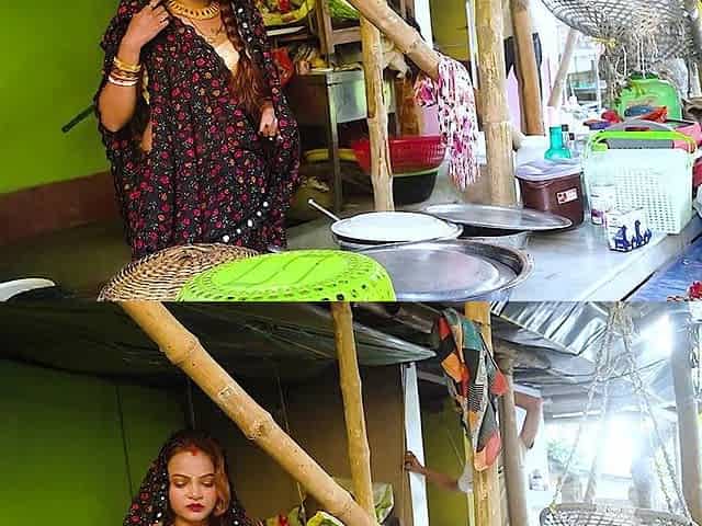 Desi Mallu Bihari Bhabhi Caught by Her Husband While Having Sex with Her Debar in Outdoor Kitchen Full Movie ( Hindi Audio )