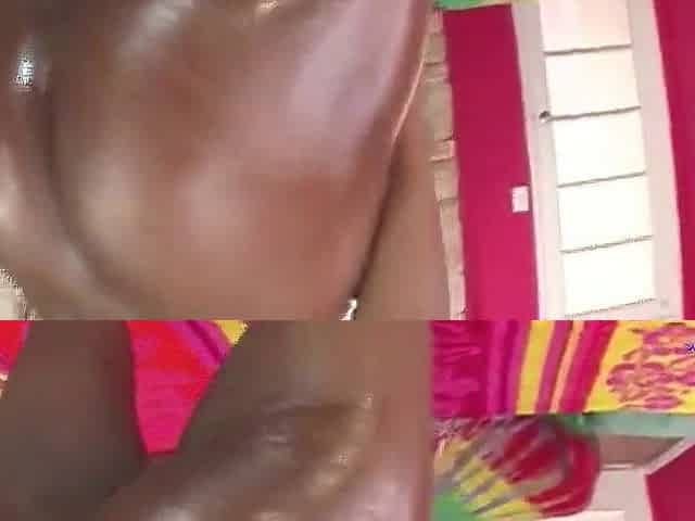 Oily ebony doxy gives oral job and previous to this babe gets knob in her large booty