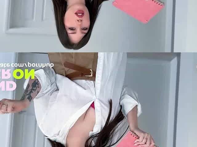 Jerkmate - Amateur Brunette hair Camgirl KyraFae Shows Her Slavemaster Side