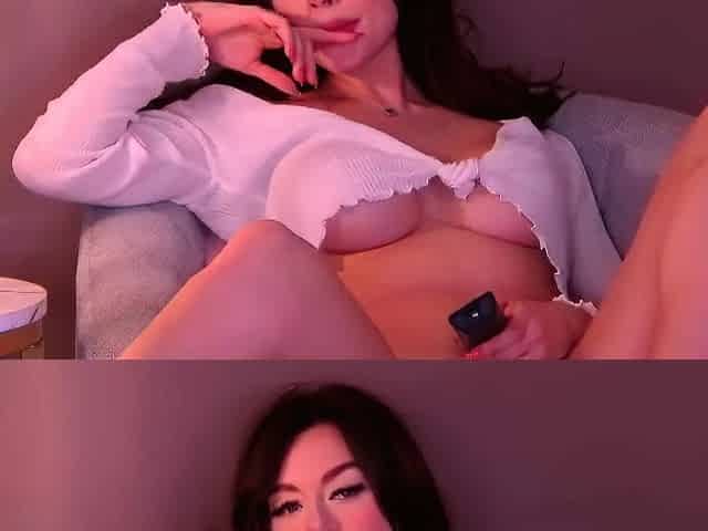 Awesome Teen With Big Boobs Dildo Masturbation