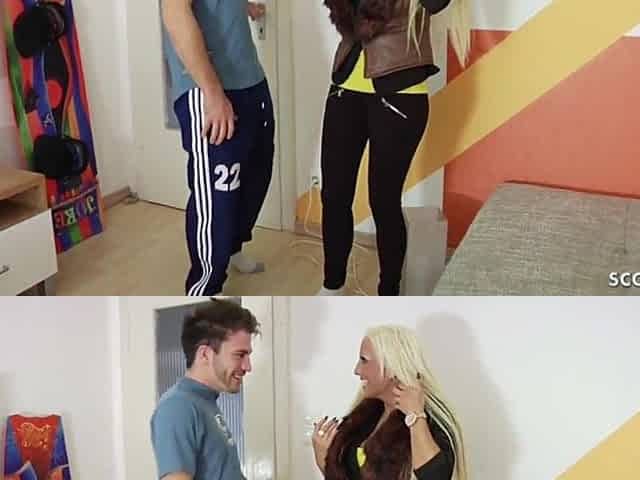 German Teen Taut Tini Talk from Street to Screw by Stranger