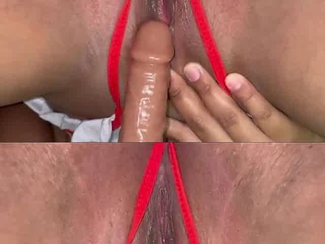 Gynecologist Comes Home Horny and Plays with Her Big Dildo Thinking About Your Cock - Porno En Espaol