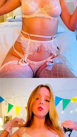 Big boob brunette masturbates on webcam