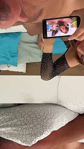 Backstage! Sexy Masseuse Nina Love (aka Tina Hot) Jerks off Leo Casanova's Big Cock and Gets Cumshot on Her Stockings. Full Vid