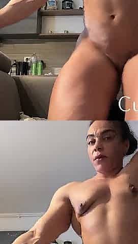 Black mother i'd like to fuck unbending butt trembles after flexing