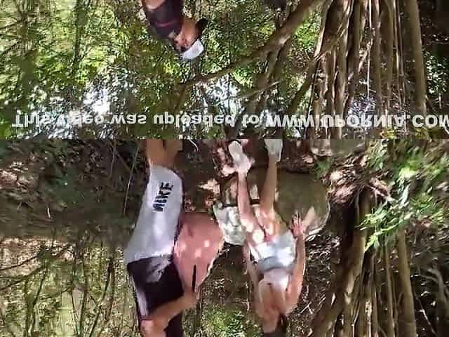 Horny Stepsis Blowjob In Woods With Midget Leprechaun Threesome - Latina Big Ass Outdoor Sex
