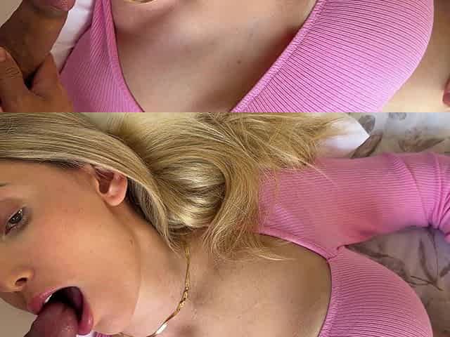 Secretly Inserting a Big Dick Into My Step Sister's Mouth