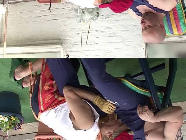 German Young Boy Seduce His Granny To Fuck In Garden