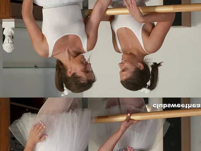 The ballerinas Sofia Sey and Aurora Heat are very flexible, but not only that.