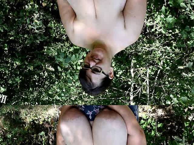 NinaDoll boob shaking in the forest
