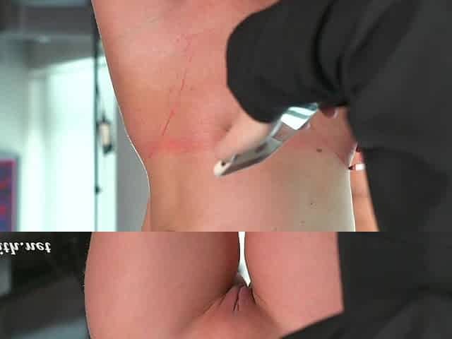 Tape instead of clothes. Jeny Smith poses naked in public covered with sticky tape
