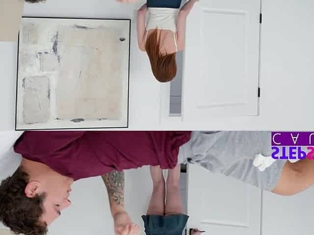 Clean Freak Stepsis Harley Love Cleans the Cum Off Sticky Stepbro's Knob - S30:E2