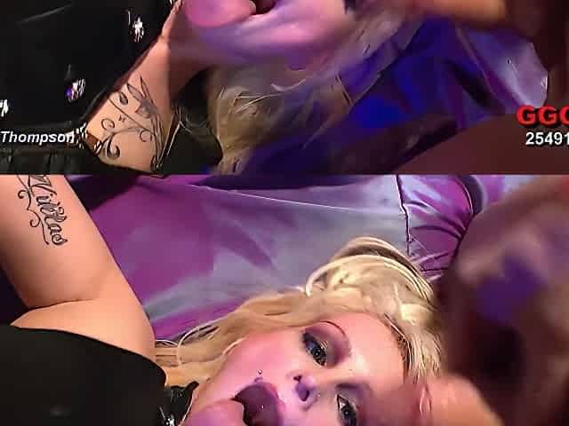 Hot Blonde Teen 18+ In Bukkake Gangbang