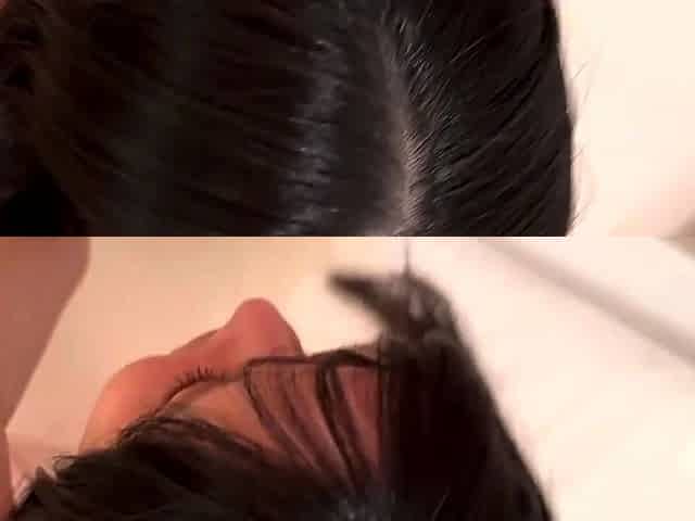 Small tit tan amateur gives a blowjob