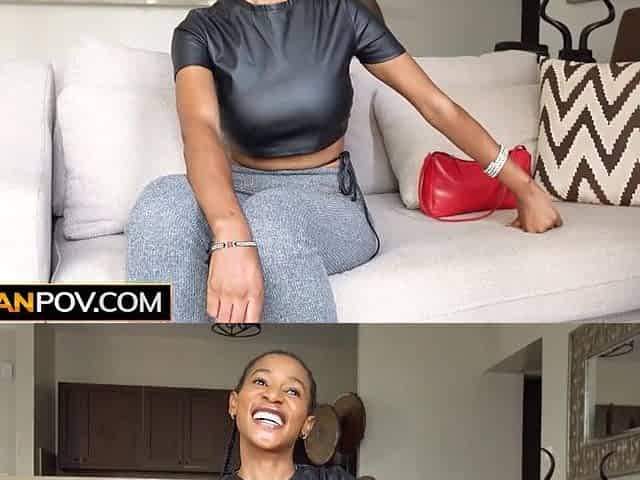 Breasty Ebony Sweetheart Begins Shy But Ends Up Riding Producer To Land Modeling Gig