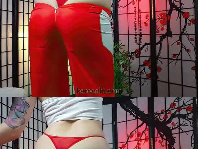 ERZA SCARLET Cosplay - Large butt, taut vagina, legs widen & foot fetish