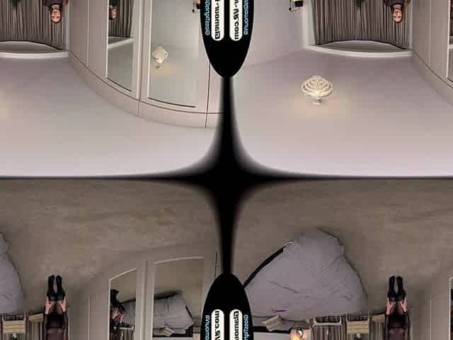 Antonia Jay Black Sheer Dress With Black Glossy Legwear & Xtra Special Vibrator Treat - 8k Vr