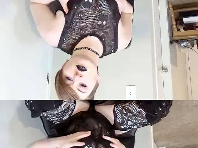CurvyElvishGirl - Black lipstick kisses- goth cock worship