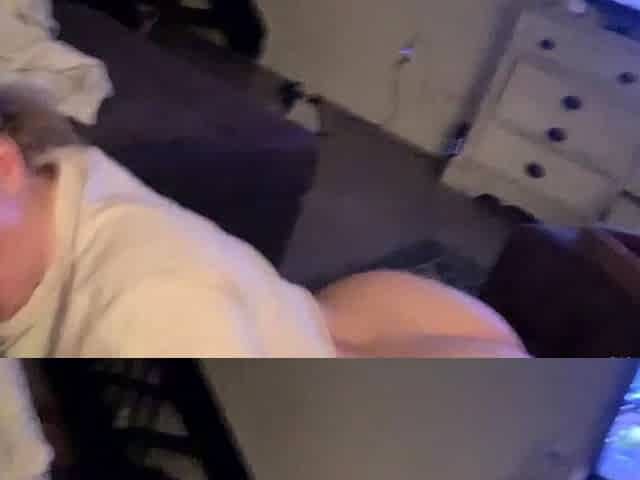 Busty blonde slut gives big cock a juicy blowjob in POV