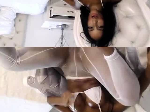 Black and ebony girlfriends get 2 white dicks