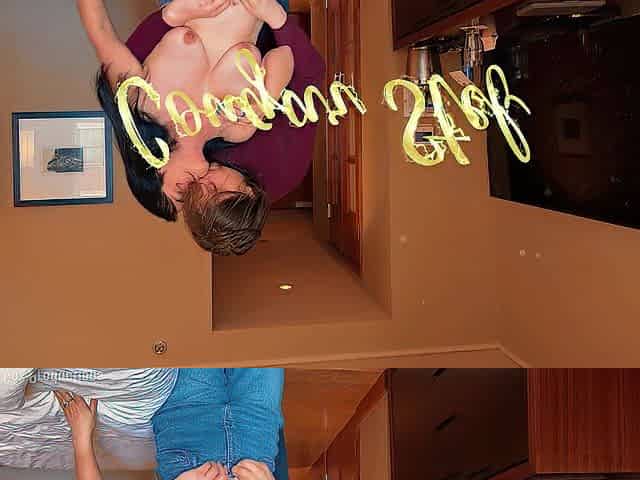 Hotwife lets stranger into hotel room and gives him head