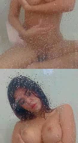 Hot amateur shakes her big boobs