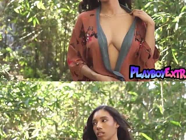 Beautiful large boobs black sweetheart Brookliyn Wren makes her debut on Playboy